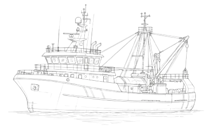 Sedna Industries Ship Side On Sketch